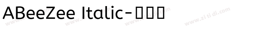 ABeeZee Italic字体转换